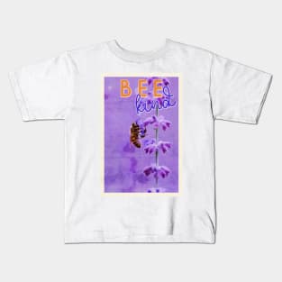 bee kind vintage postcard Kids T-Shirt